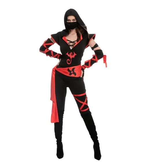 Disfraz de Ninja con Pantalón Largo para Mujer