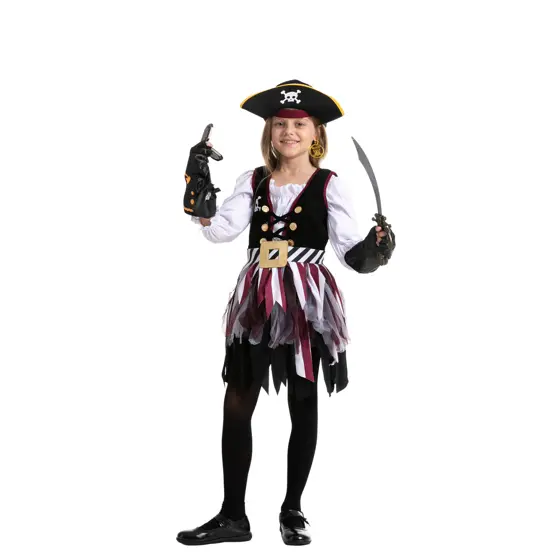 Disfraz de Pirata de los Siete Mares para Niña