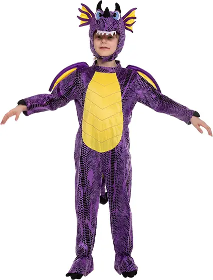 Disfraz de Dragón Morado Infantil