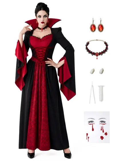 Set Disfraz de Vampiresa para Mujer