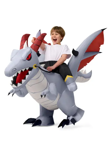 Disfraz Inflable Montando Dragón 60" Infantil