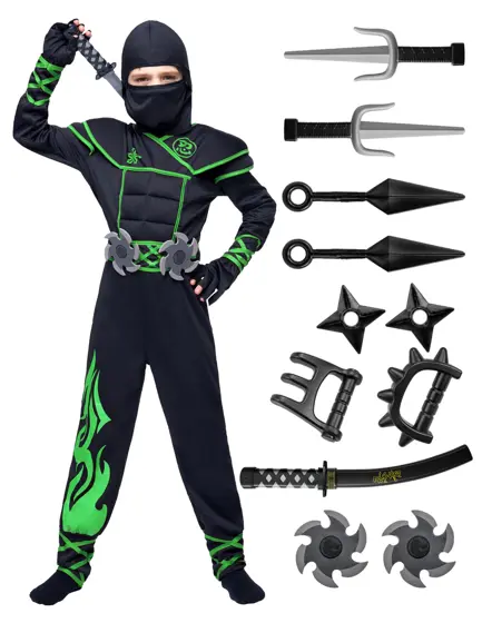 Disfraz de Ninja Verde Infantil