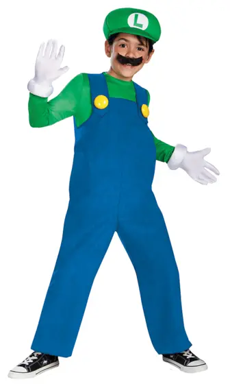 Disfraz Luigi Deluxe Niño - Super Mario