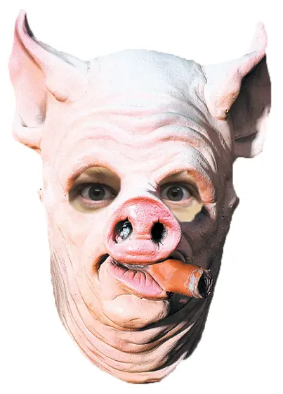 Máscara de Látex Cerdo Glotón