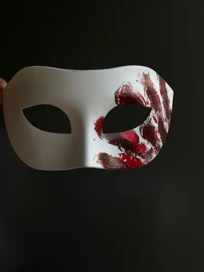 Máscara de Terror Mano Ensangrentada