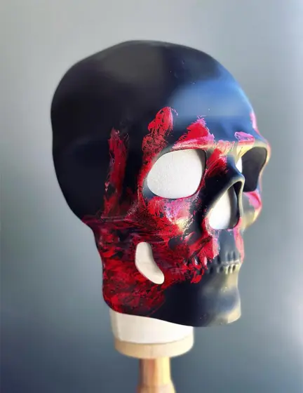 Máscara de Calavera Eclipse de Sangre Negra