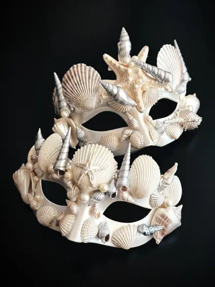 Máscaras Rey y Reina del Océano Marfil