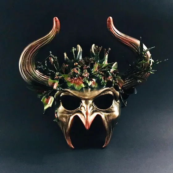 Máscara del Bosque con Cuernos de Carnero para Hombre