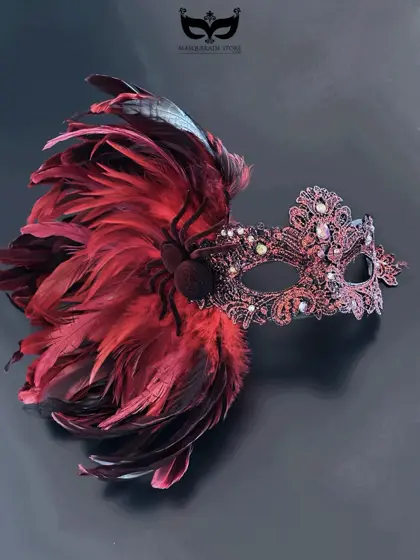 Máscara de Plumas Viuda Negra