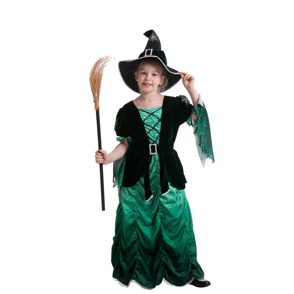 Disfraz de Bruja Verde Malvada para Niña, foto 5 de 12