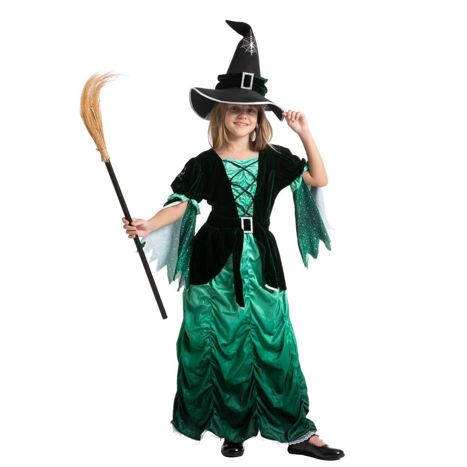 Disfraz de Bruja Verde Malvada para Niña, foto 7 de 12
