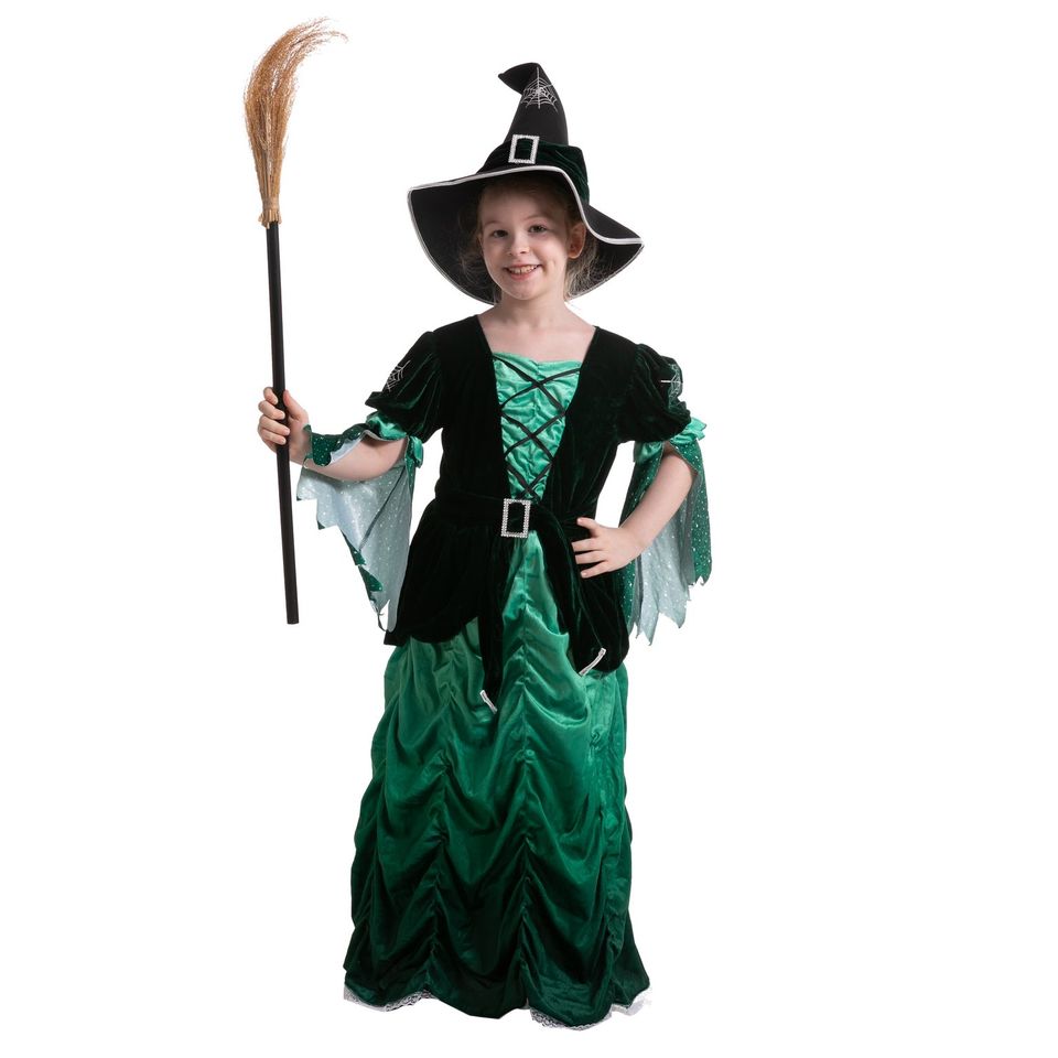 Disfraz de Bruja Verde Malvada para Niña, foto 12 de 12