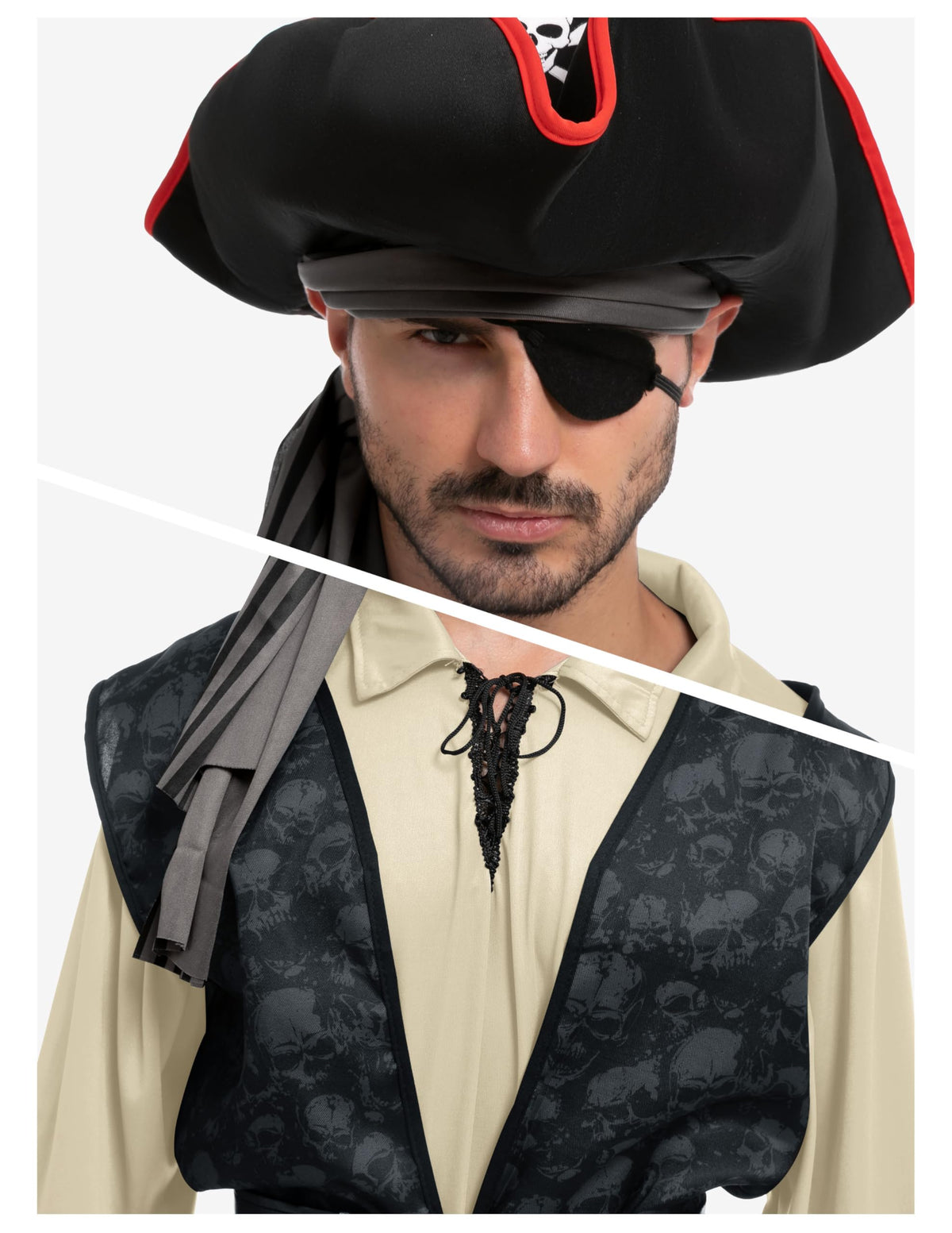 Disfraz de Pirata para Hombre Beige, foto 5 de 8