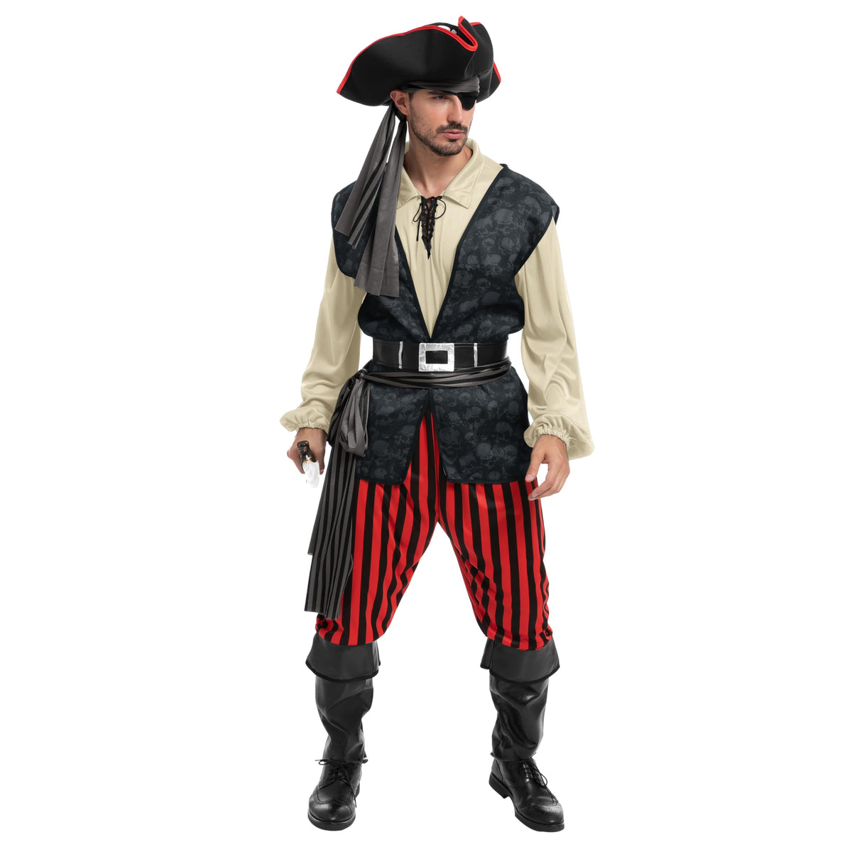 Disfraz de Pirata para Hombre Beige, foto 8 de 8