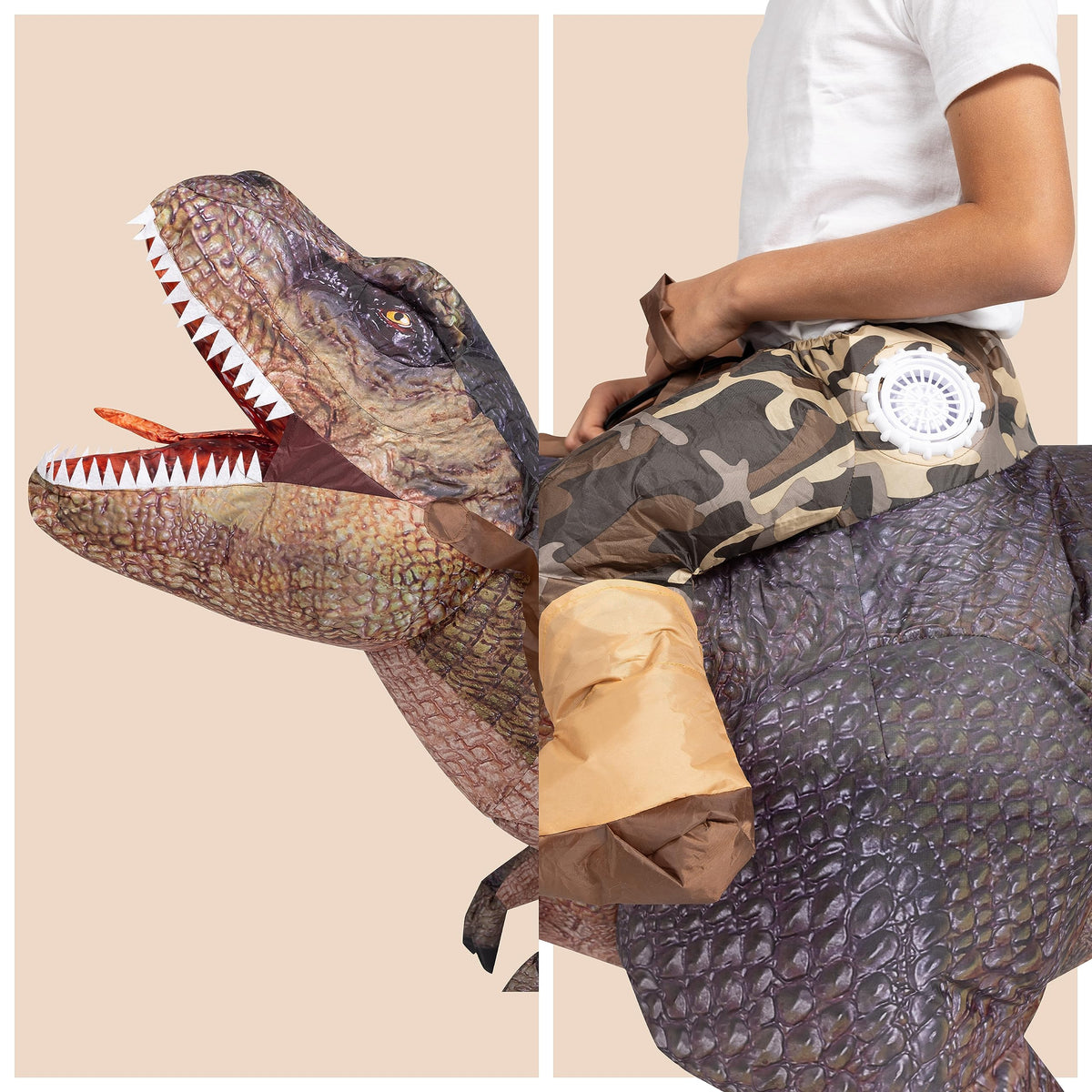 Disfraz Inflable de Dinosaurio Infantil, foto 5 de 8