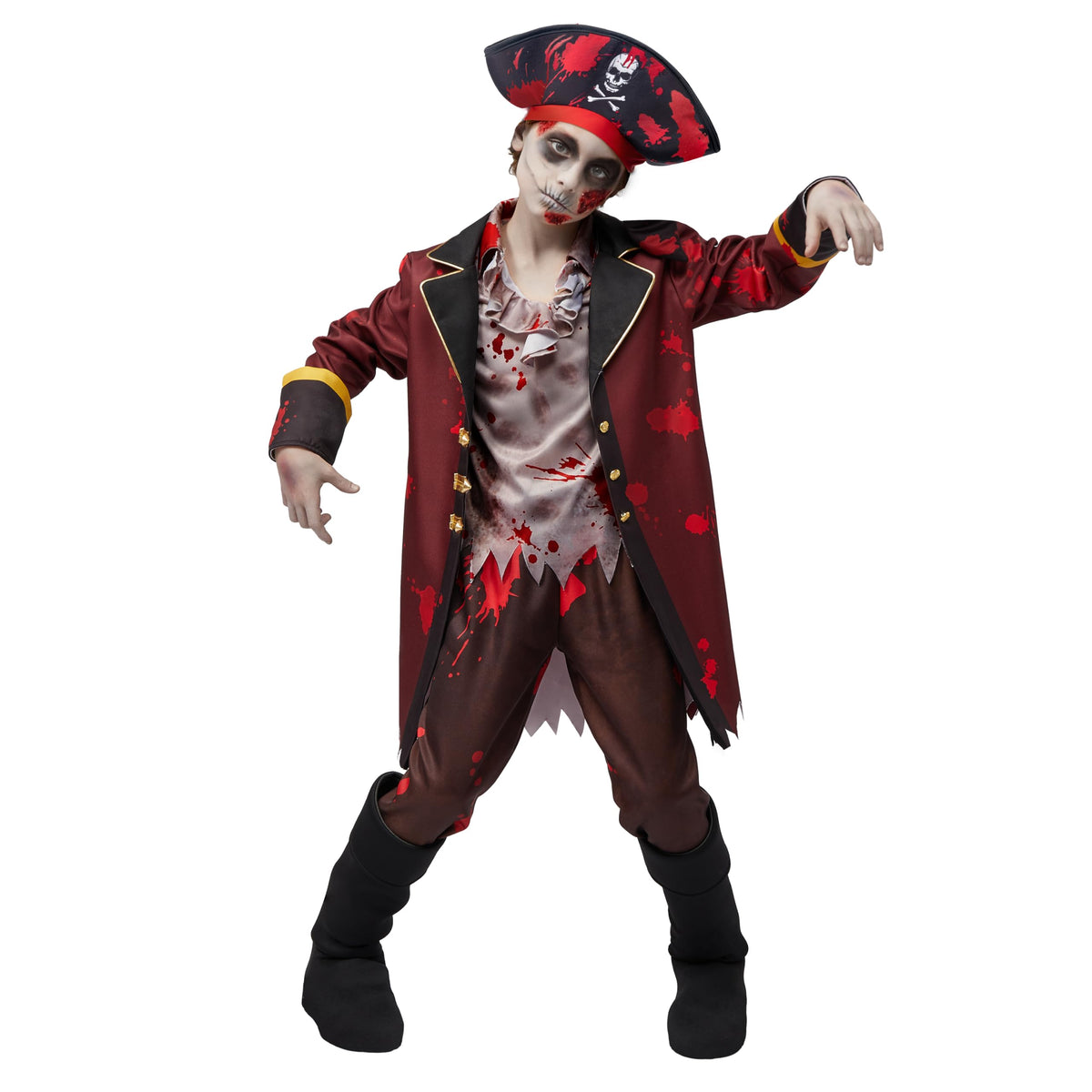 Disfraz de Pirata Zombie para Niño, foto 1 de 8