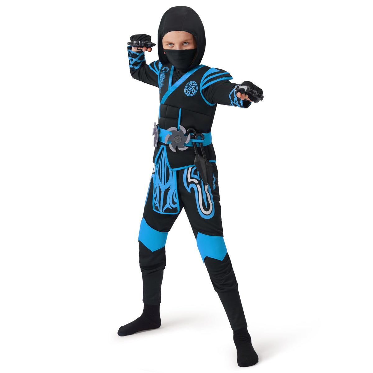 Disfraz de Ninja Azul Infantil, foto 4 de 8