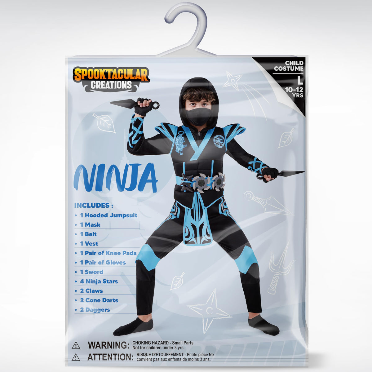 Disfraz de Ninja Azul Infantil, foto 7 de 8