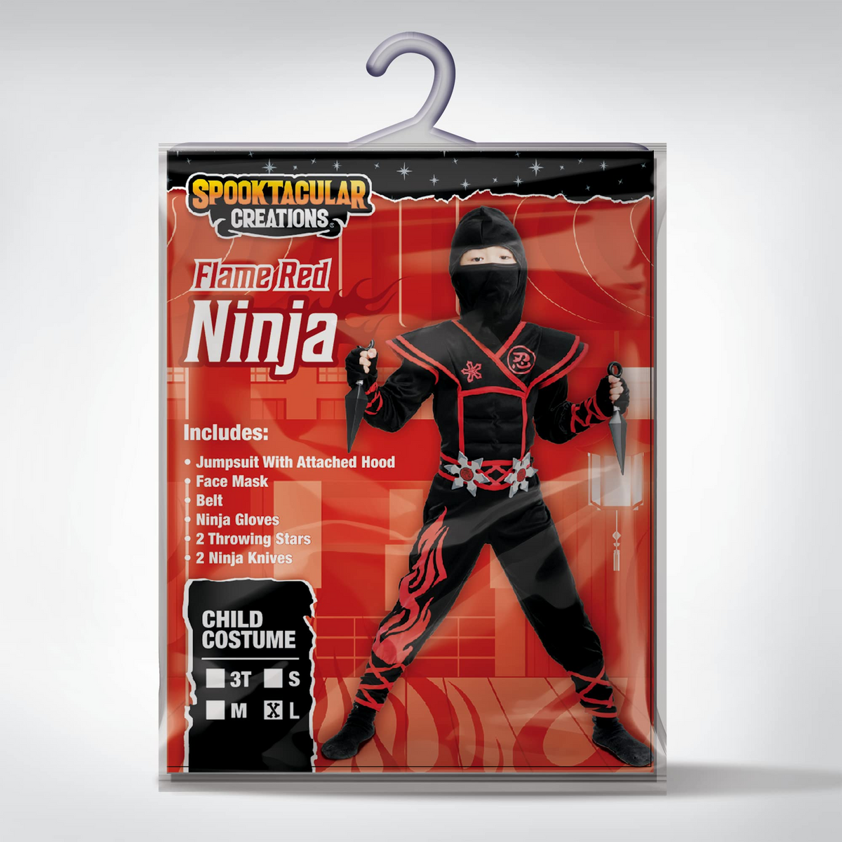 Disfraz de Ninja Llama Roja Infantil, foto 6 de 8