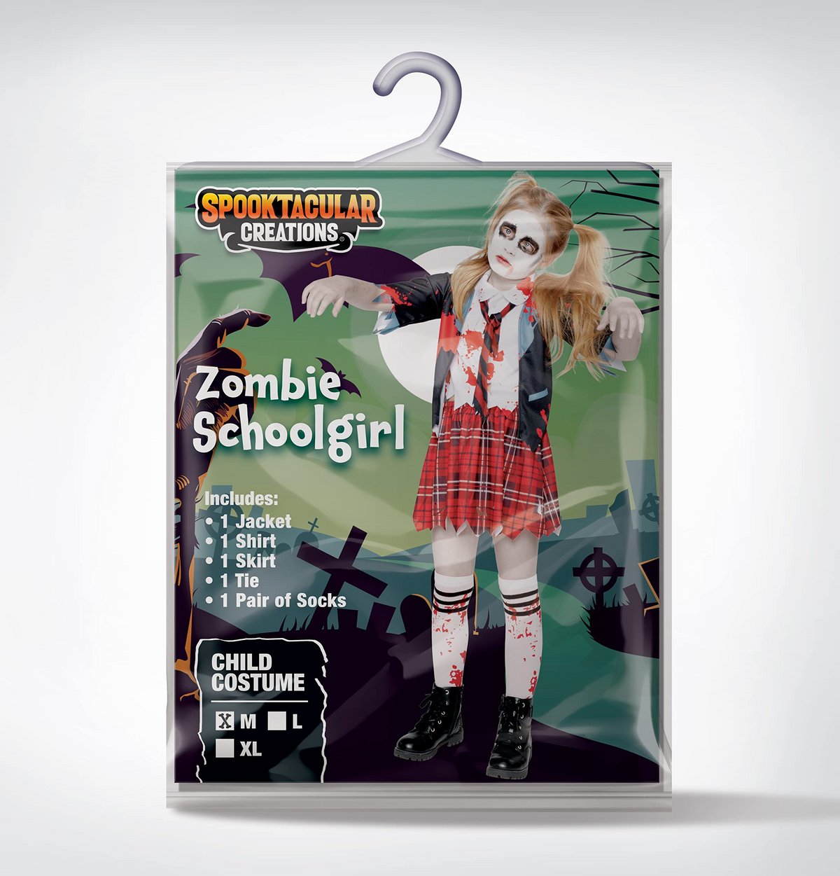 Disfraz de Colegiala Zombie para Niña, foto 6 de 8