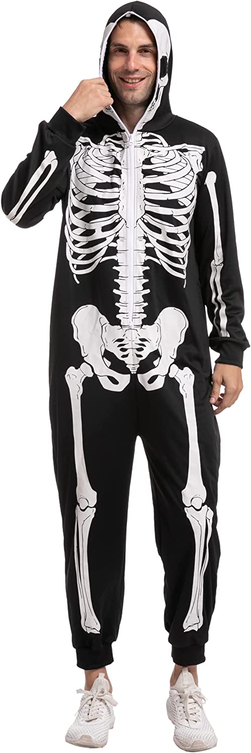 Enterizo Pijama de Esqueleto para Hombre, foto 2 de 8