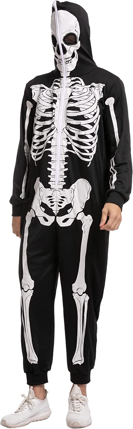 Enterizo Pijama de Esqueleto para Hombre, foto 5 de 8