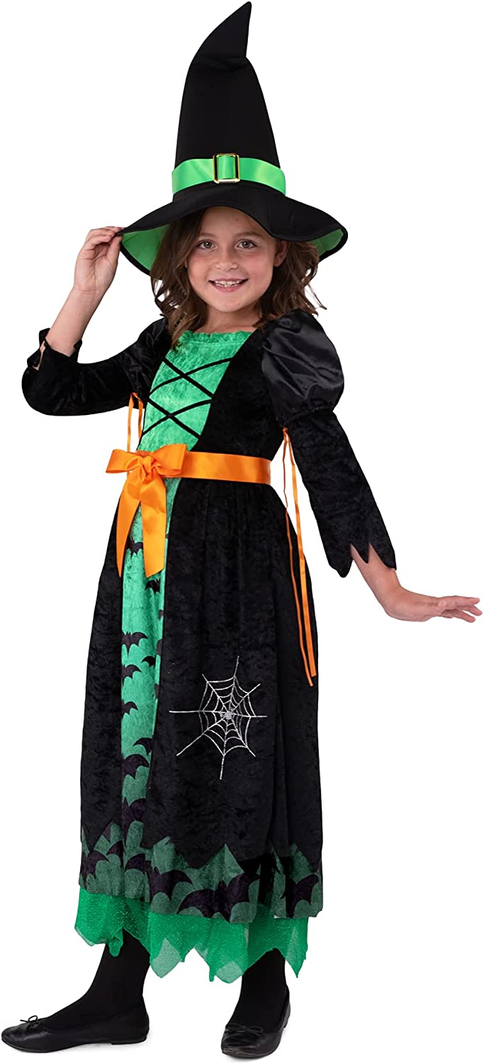 Disfraz de Bruja Verde para Niña, foto 5 de 8