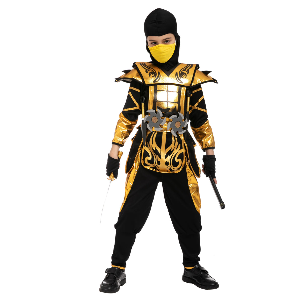 Disfraz de Ninja Dorado Infantil, foto 8 de 8