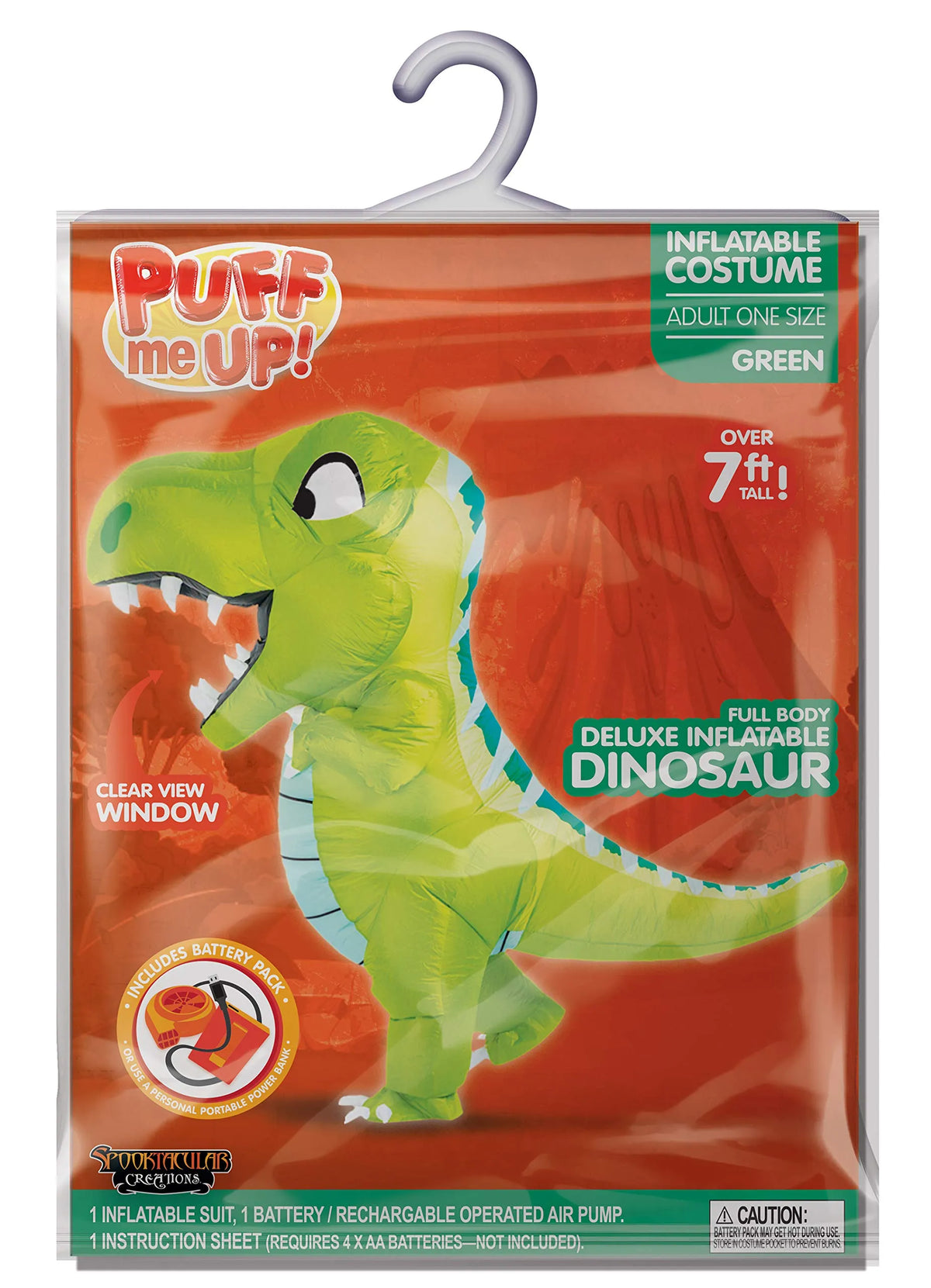 Disfraz Inflable de Dinosaurio Cuerpo Completo, foto 8 de 8
