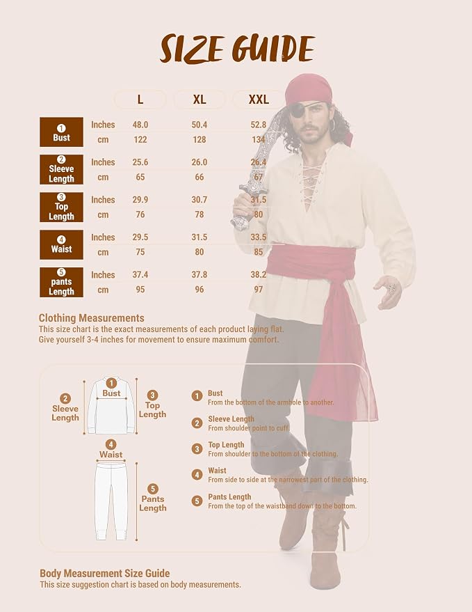 Disfraz de Pirata Renacentista para Hombre, foto 4 de 7