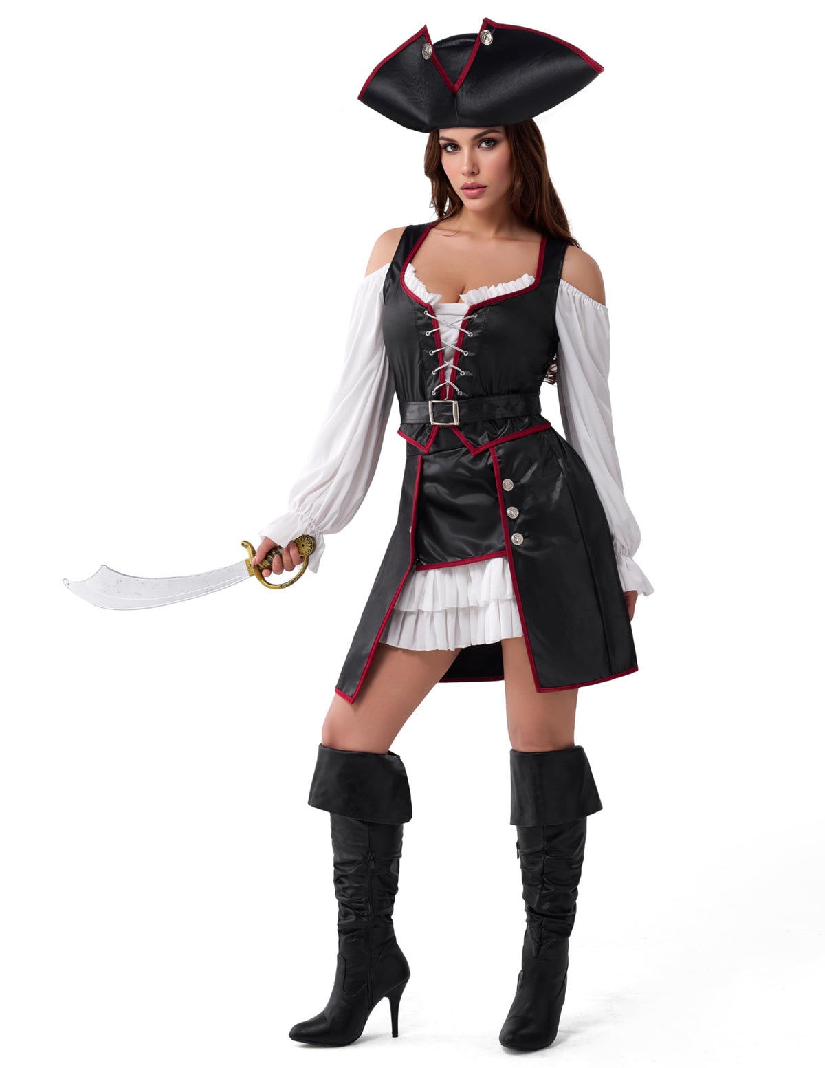 Disfraz Vestido de Pirata para Mujer, foto 1 de 7