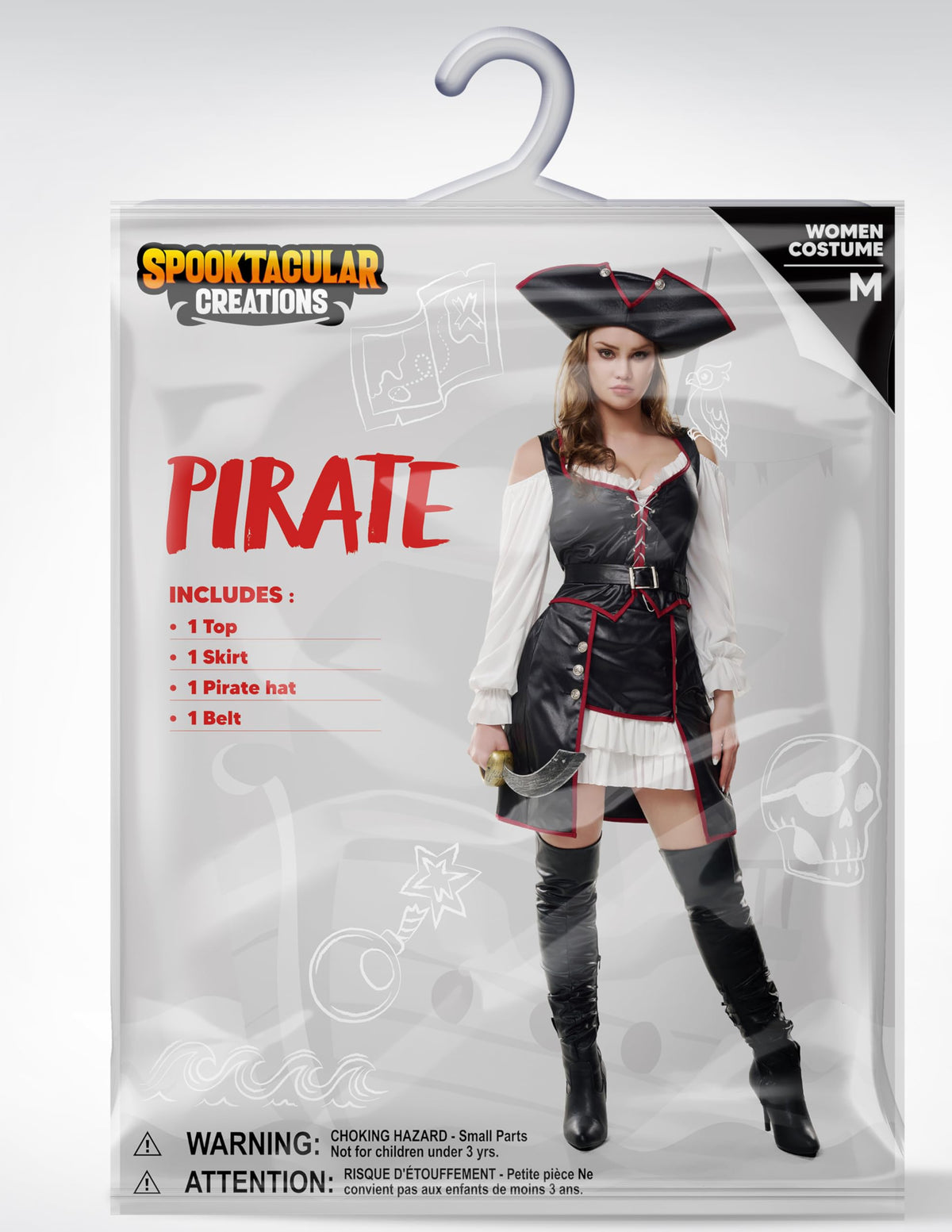 Disfraz Vestido de Pirata para Mujer, foto 6 de 7