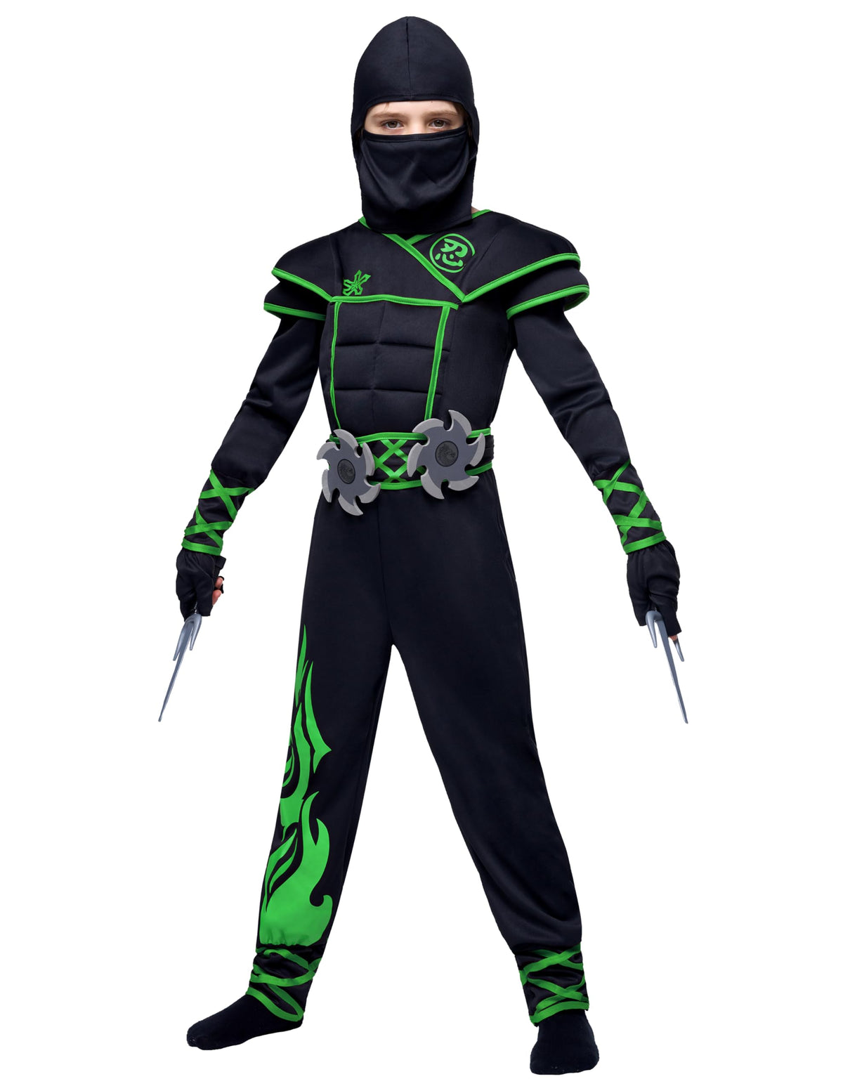 Disfraz de Ninja Verde Infantil, foto 4 de 7