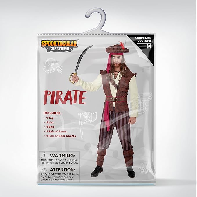 Disfraz de Pirata del Caribe para Hombre, foto 7 de 7