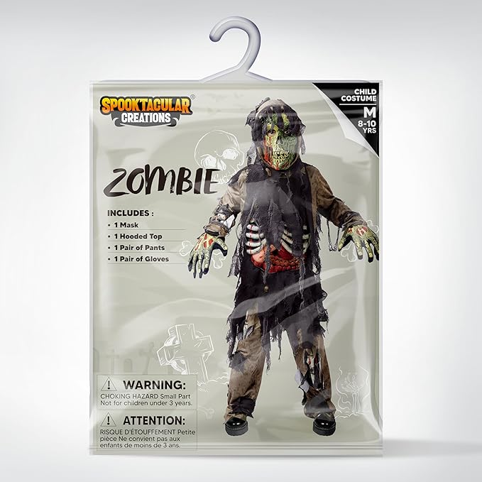 Disfraz de Zombie Esqueleto del Pantano Infantil, foto 7 de 7