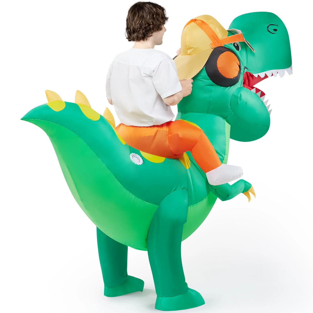 Disfraz Inflable Montando T-Rex Hip-Hop, foto 5 de 7