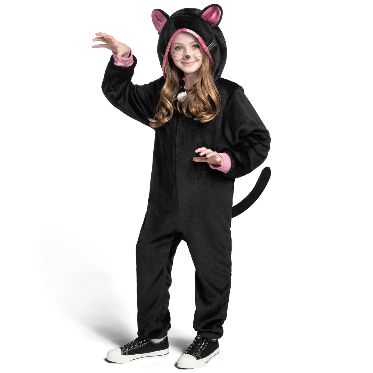 Enterizo de Gato Negro con Capucha Infantil, foto 3 de 7