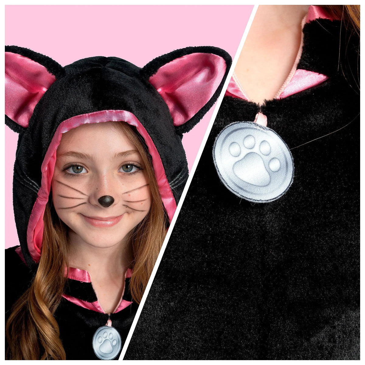 Enterizo de Gato Negro con Capucha Infantil, foto 5 de 7