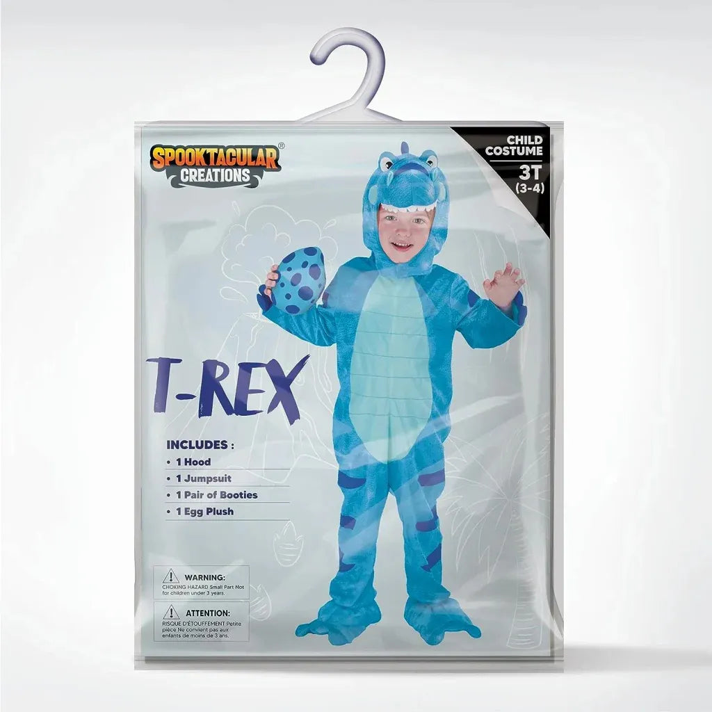 Disfraz de T-Rex Realista Azul, foto 6 de 7