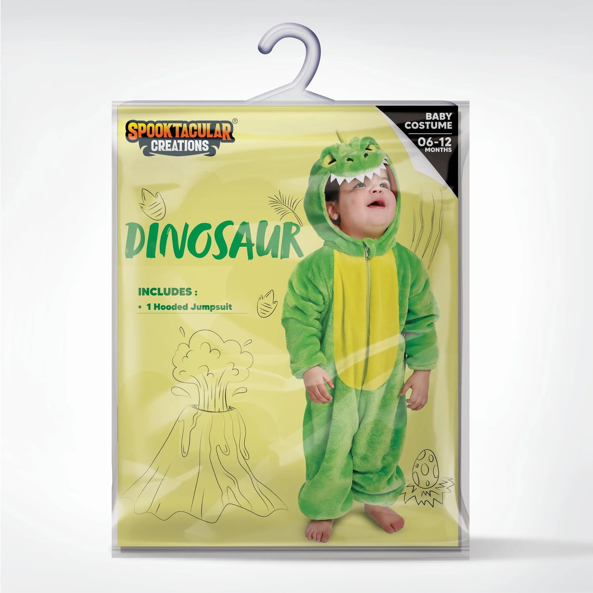 Enterizo de Dinosaurio Verde para Bebé, foto 6 de 7
