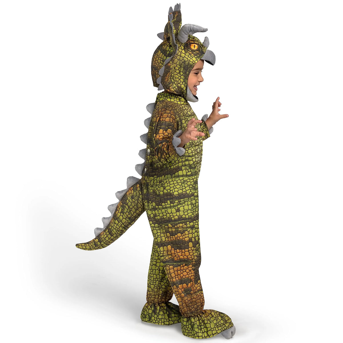 Disfraz de Triceratops Realista para Niño, foto 3 de 7