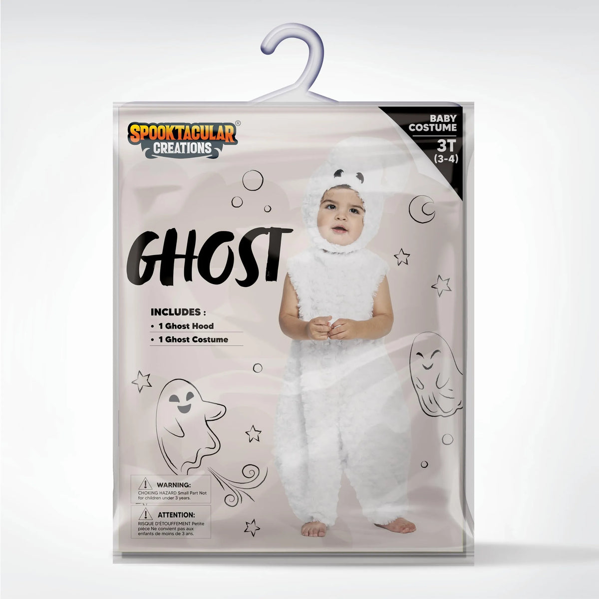 Enterizo de Fantasma con Capucha para Niños Pequeños, foto 6 de 7