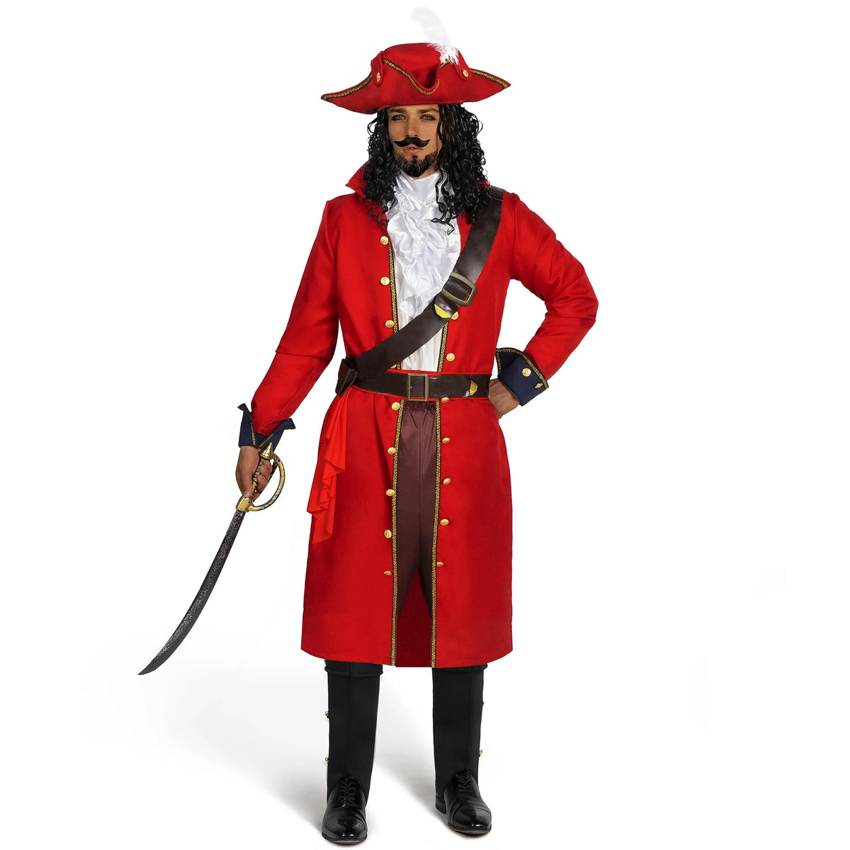 Set Disfraz de Capitán Pirata para Hombre, foto 1 de 7