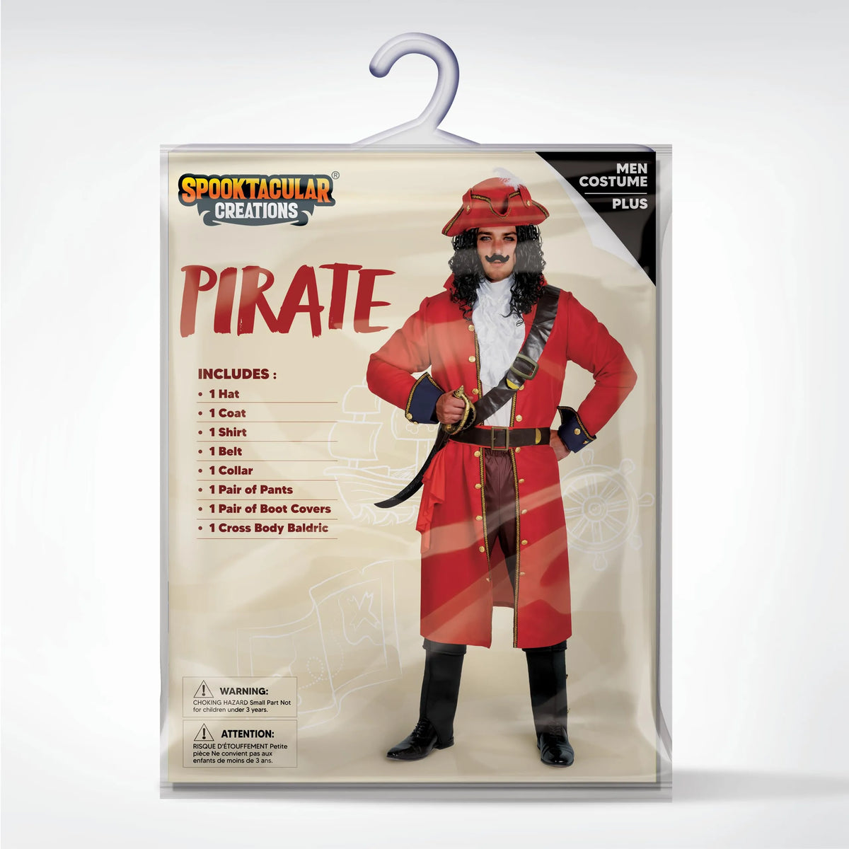 Set Disfraz de Capitán Pirata para Hombre, foto 6 de 7