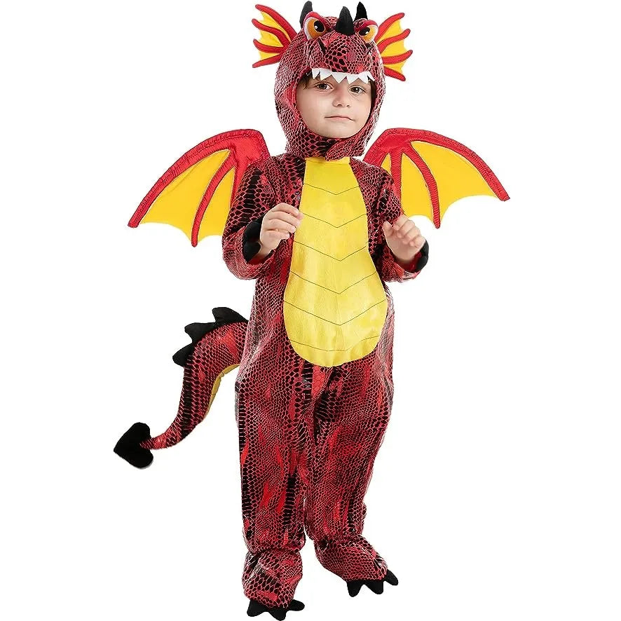 Disfraz de Dragón Rojo para Niños Pequeños, foto 4 de 7