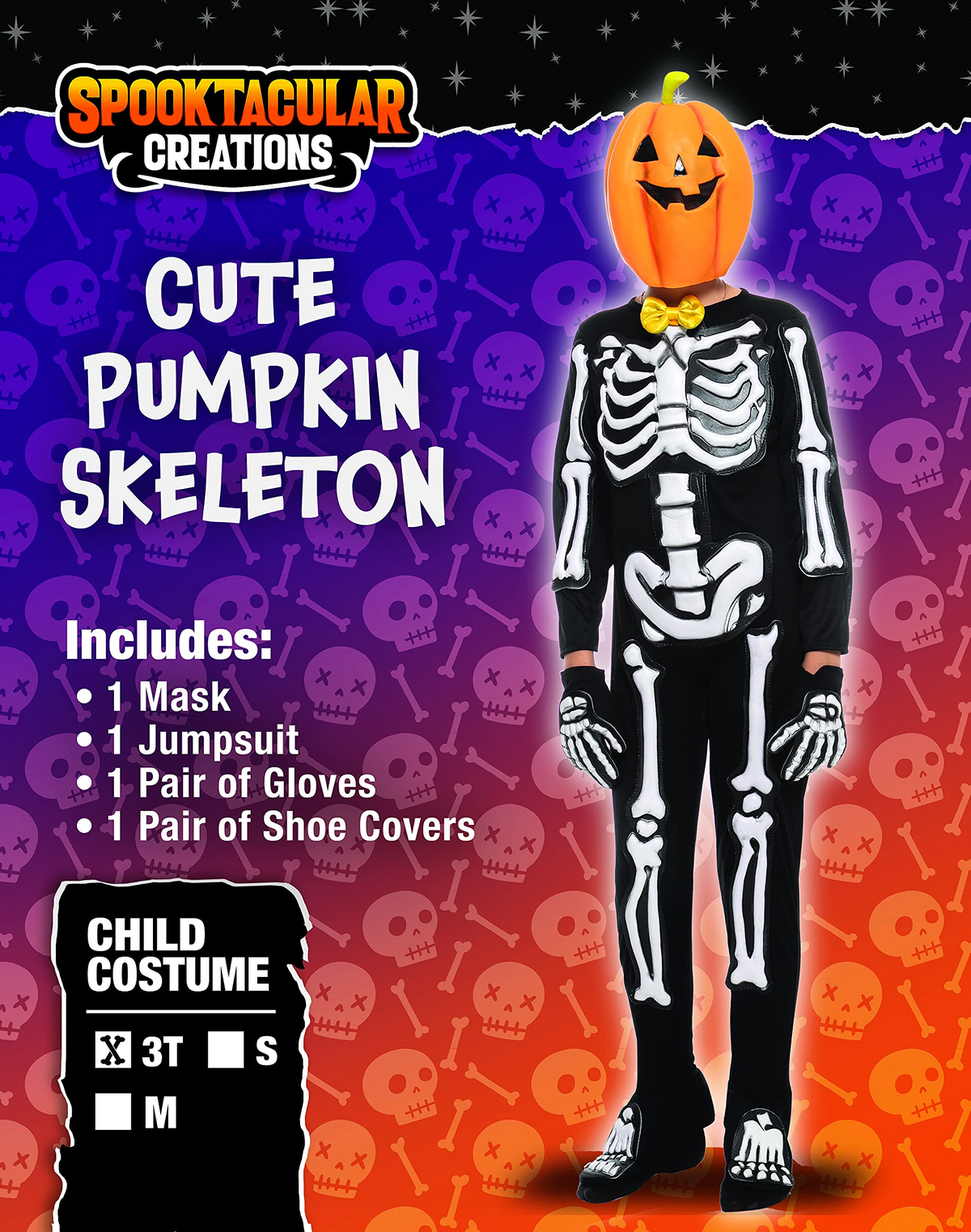 Disfraz de Esqueleto Calabaza para Niño, foto 6 de 7