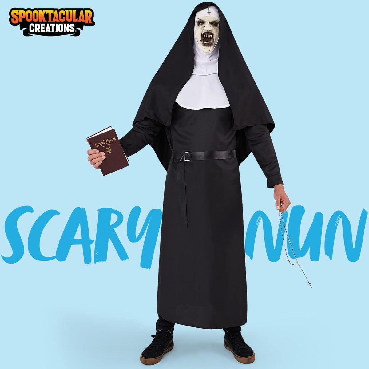 Disfraz de Monja Terrorífica para Hombre, foto 2 de 7