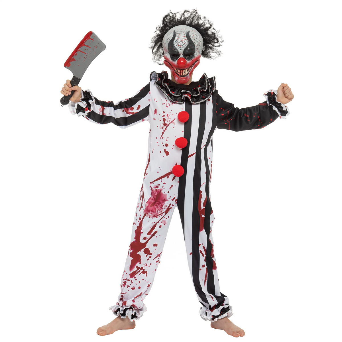 Disfraz de Payaso Asesino de Terror para Niño, foto 1 de 7