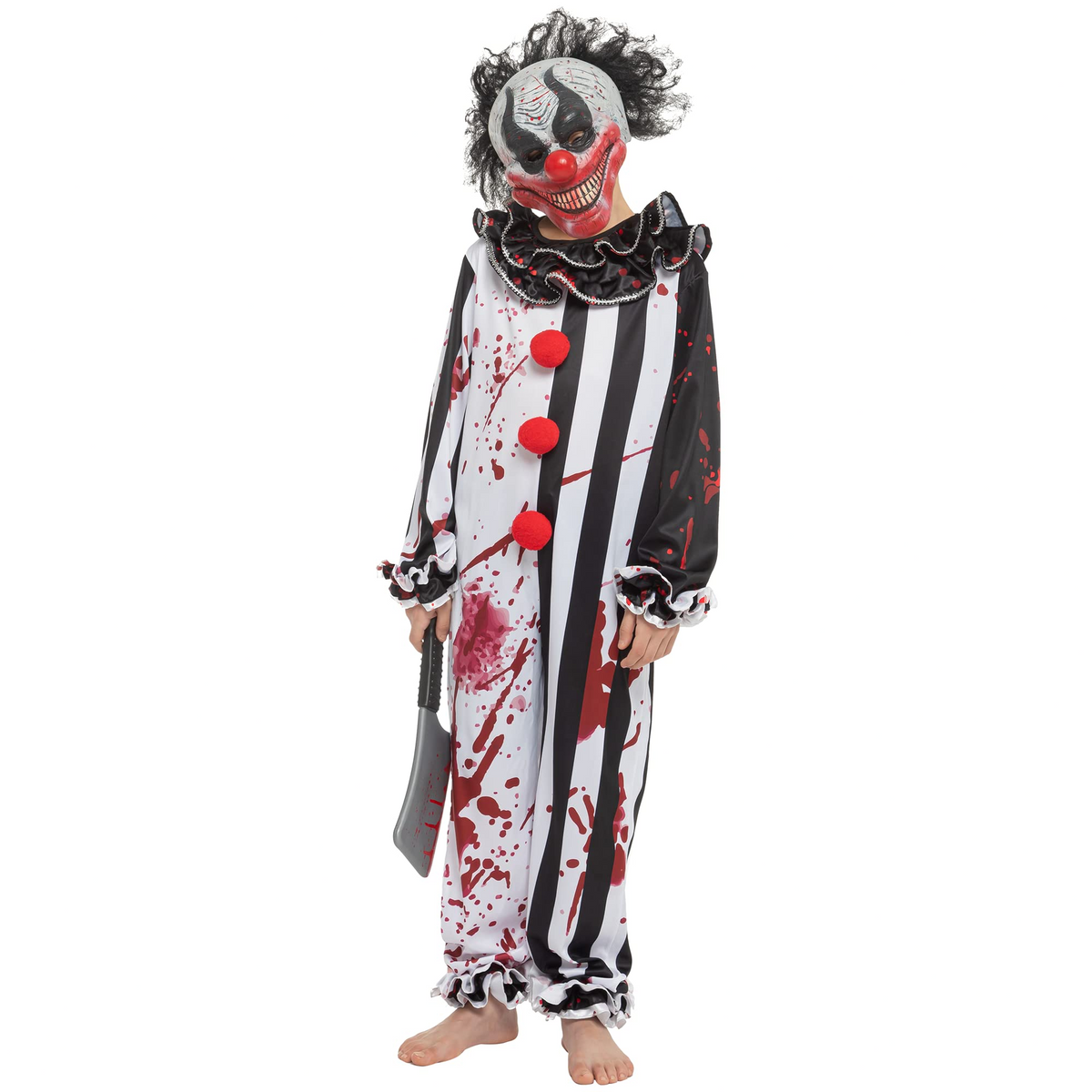 Disfraz de Payaso Asesino de Terror para Niño, foto 3 de 7
