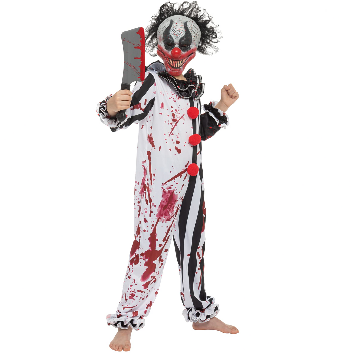 Disfraz de Payaso Asesino de Terror para Niño, foto 4 de 7